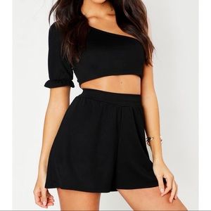 Boohoo Black Co-ord Set